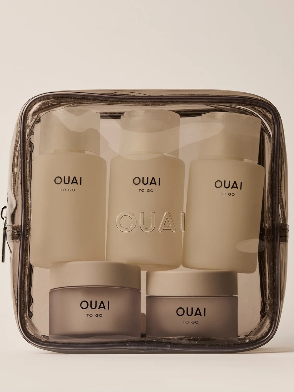 OUAI TO GO REFILLABLE TRAVEL BOTTLE KIT (empty)
